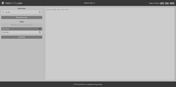Inactive (gray filter) screenshot
